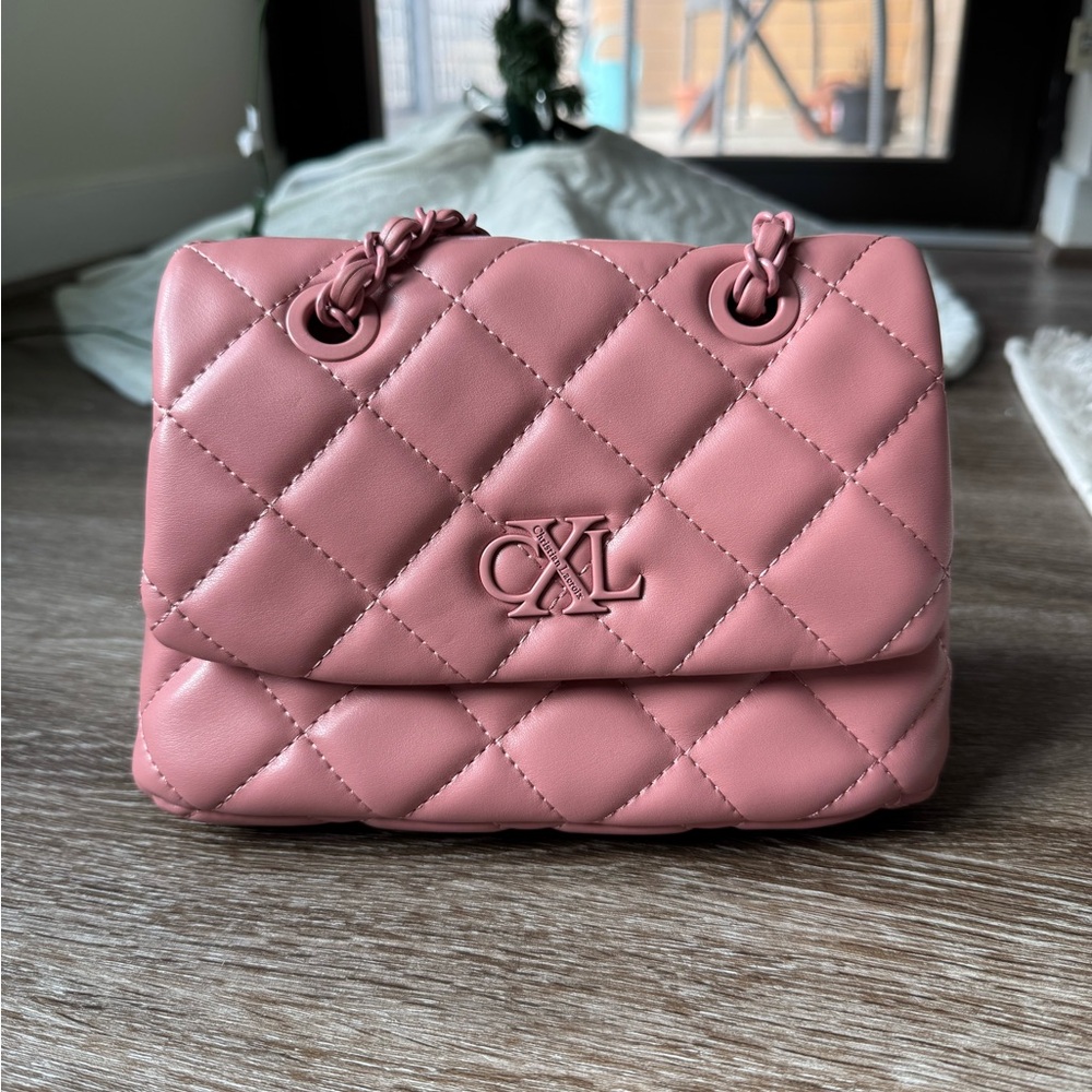 Christian Lacroix Pink Leather Shoulder Bag